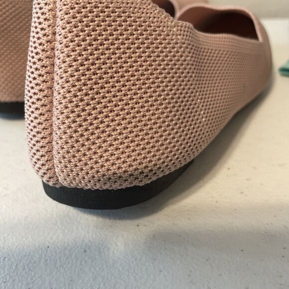 MIA Lixya Ballet Flats Women 9.5 Blush Knit Fabric Stretch Pointed Toe Slip on - Picture 8 of 13